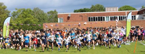 Yarm fun run start Yarm fun run start